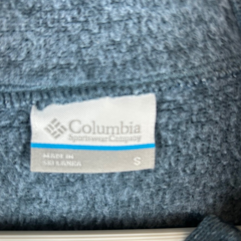 Columbia Castle Peak Pullover Fleece Hoodie Blue Heathered Woman's‎ Small - Picture 4 of 10